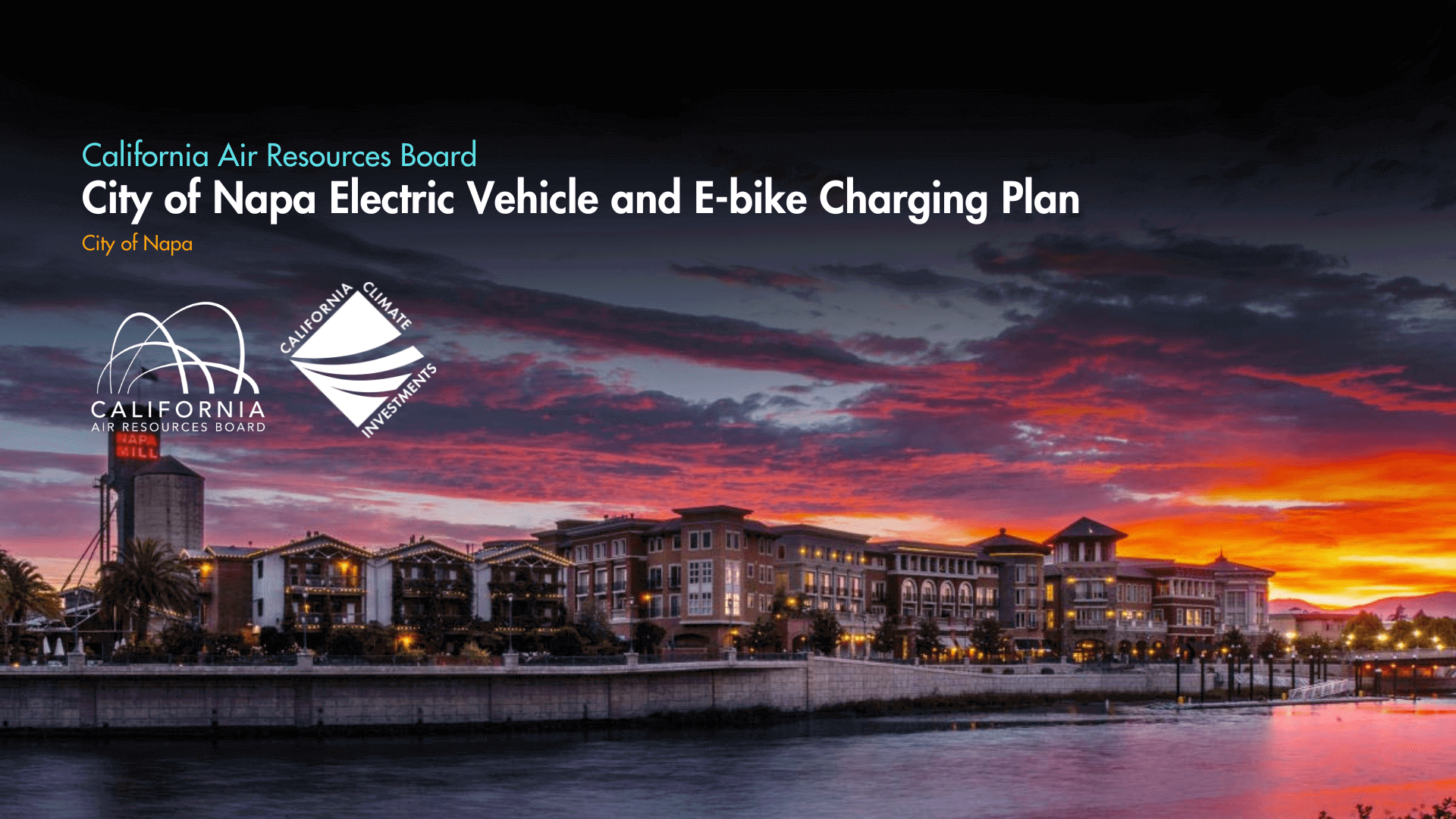 City of Napa electric vehicle charging plan.
